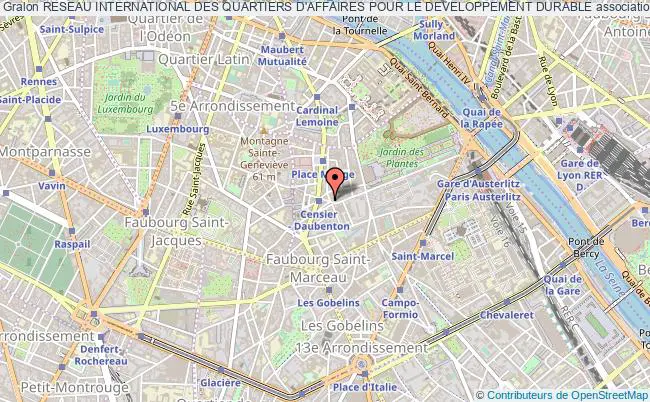 plan association Reseau International Des Quartiers D'affaires Pour Le Developpement Durable Paris