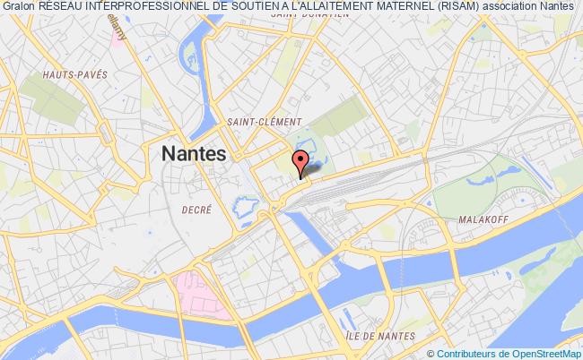 plan association RÉseau Interprofessionnel De Soutien A L'allaitement Maternel (risam) Nantes