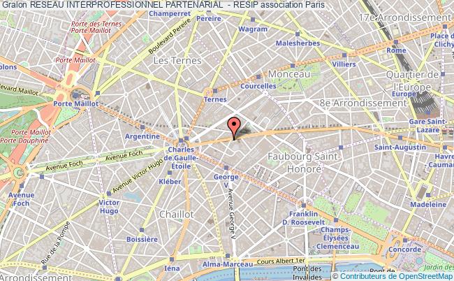 plan association Reseau Interprofessionnel Partenarial  - Resip Paris