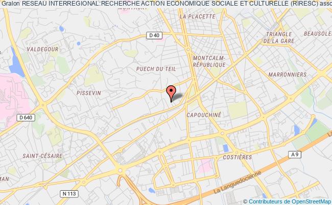 plan association Reseau Interregional:recherche Action Economique Sociale Et Culturelle (riresc) Nîmes