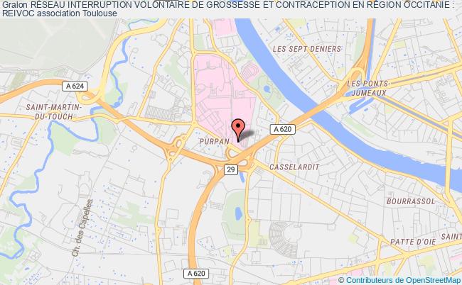 plan association RÉseau Interruption Volontaire De Grossesse Et Contraception En RÉgion Occitanie :
Reivoc Toulouse