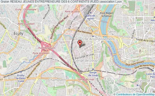 plan association RÉseau Jeunes Entrepreneurs Des 6 Continents (rjed) Lyon