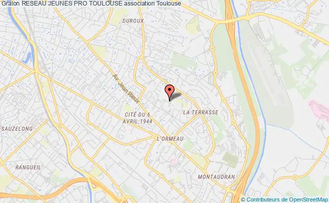 plan association Reseau Jeunes Pro Toulouse Toulouse