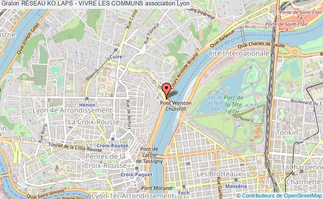 plan association RÉseau Ko.laps - Vivre Les Communs Lyon