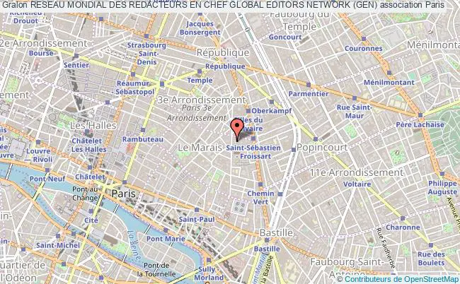 plan association Reseau Mondial Des Redacteurs En Chef Global Editors Network (gen) Paris