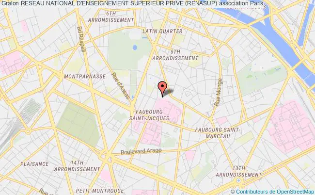 plan association Reseau National D'enseignement Superieur Prive (renasup) Paris