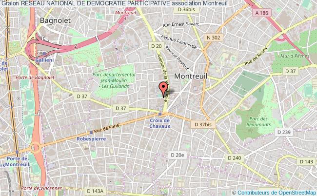 plan association Reseau National De Democratie Participative Montreuil