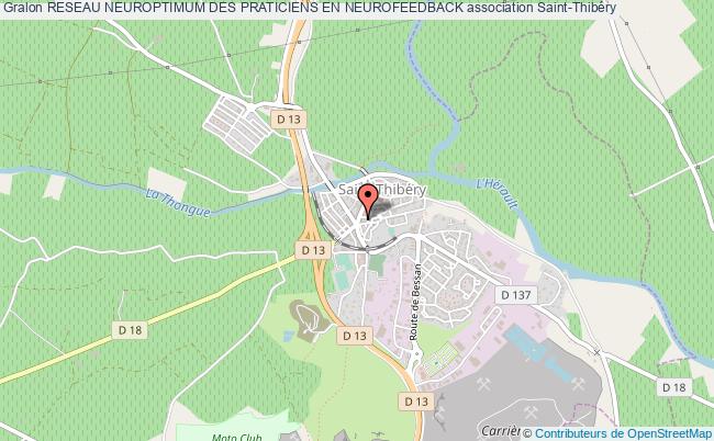 plan association Reseau Neuroptimum Des Praticiens En Neurofeedback Saint-Thibéry