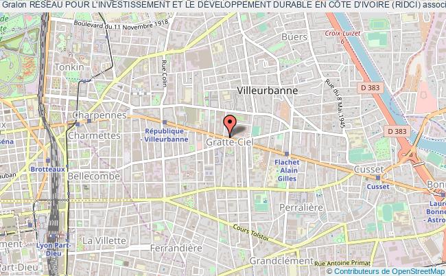 plan association RÉseau Pour L'investissement Et Le DÉveloppement Durable En CÔte D'ivoire (ridci) Villeurbanne