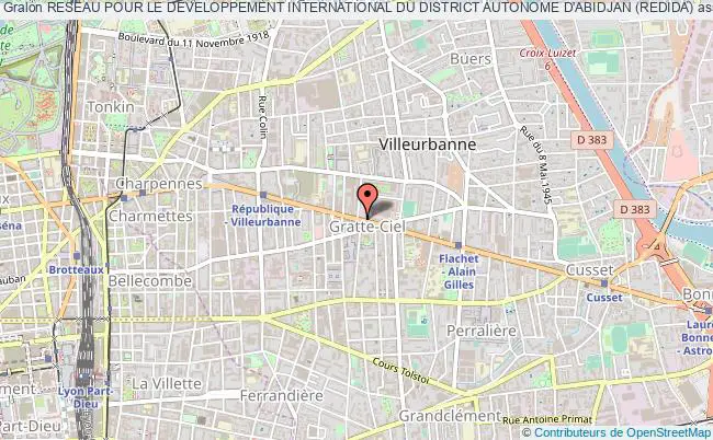 plan association Reseau Pour Le Developpement International Du District Autonome D'abidjan (redida) Villeurbanne