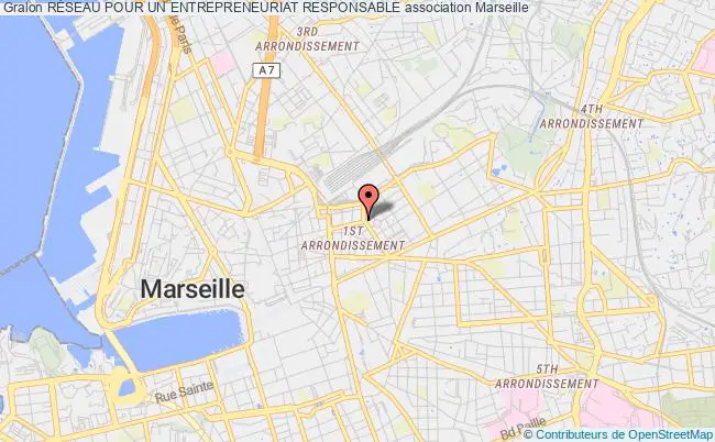 plan association RÉseau Pour Un Entrepreneuriat Responsable Marseille