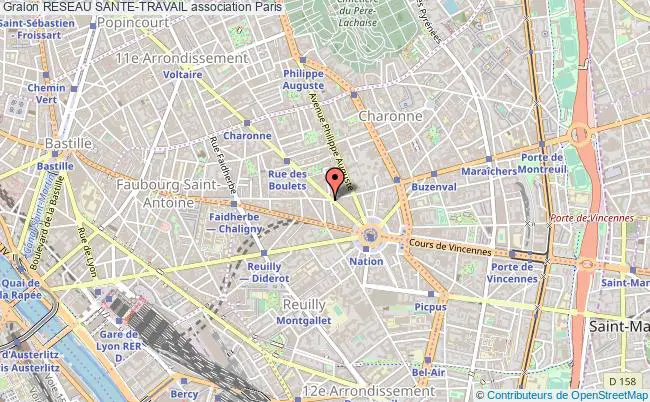 plan association Reseau Sante-travail Paris