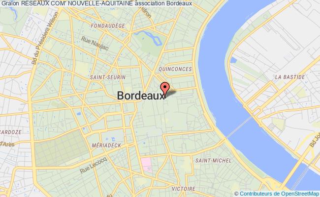 plan association RÉseaux Com' Nouvelle-aquitaine Bordeaux