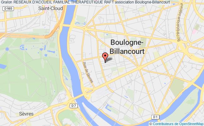 plan association Reseaux D'accueil Familial Therapeutique Raft Boulogne-Billancourt
