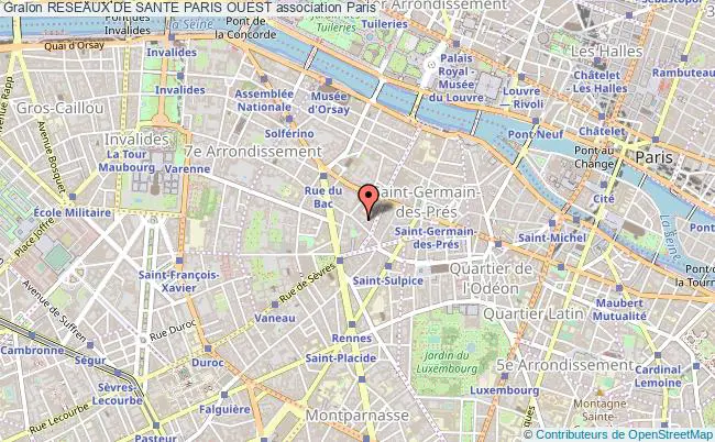 plan association Reseaux De Sante Paris Ouest Paris
