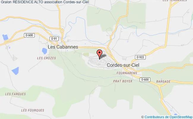plan association RÉsidence Alto Cordes-sur-Ciel