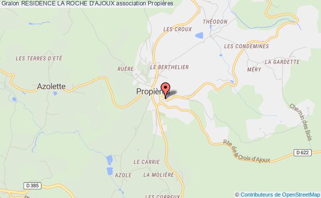 plan association Residence La Roche D'ajoux Propières