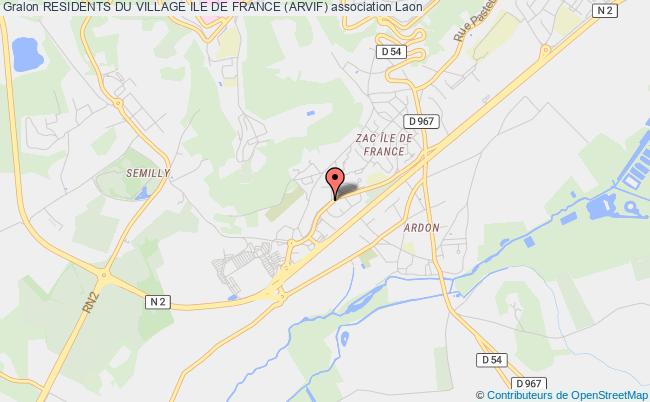 plan association Residents Du Village Ile De France (arvif) Laon