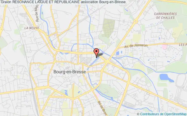 plan association RÉsonance LaÏque Et RÉpublicaine Bourg-en-Bresse