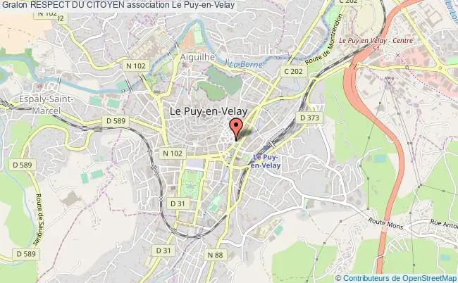 plan association Respect Du Citoyen Le Puy-en-Velay