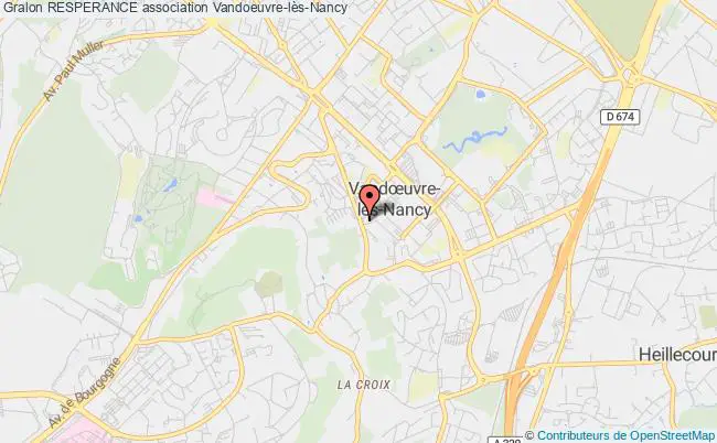 plan association Resperance Vandoeuvre-lès-Nancy