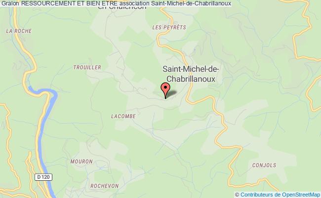 plan association Ressourcement Et Bien Etre Saint-Michel-de-Chabrillanoux