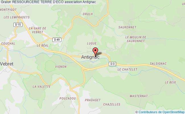 plan association Ressourcerie Terre D'eco Antignac