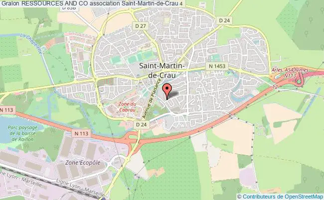 plan association Ressources And Co Saint-Martin-de-Crau