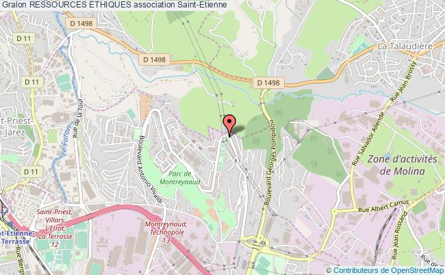 plan association Ressources Éthiques Saint-Étienne