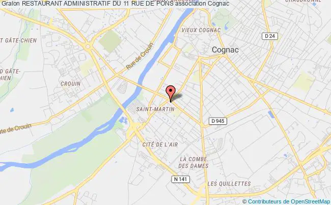 plan association Restaurant Administratif Du 11 Rue De Pons Cognac