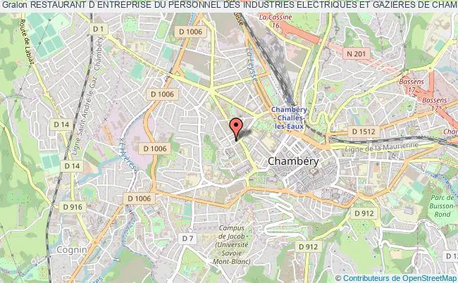plan association Restaurant D Entreprise Du Personnel Des Industries Electriques Et Gazieres De Chambery Chambéry