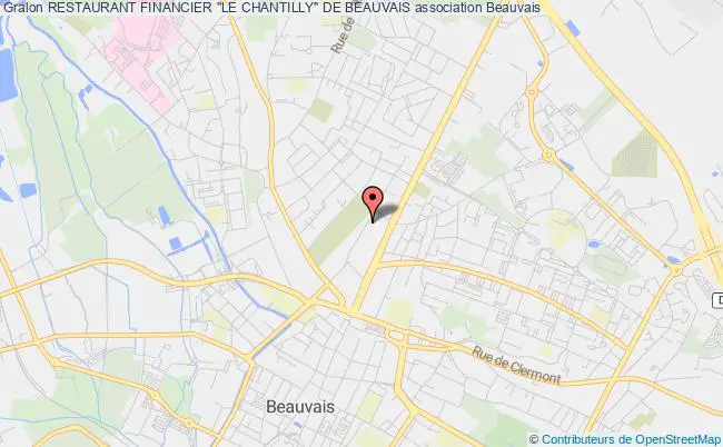 plan association Restaurant Financier "le Chantilly" De Beauvais Beauvais