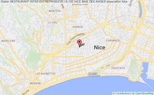 plan association Restaurant Inter Entreprises (r.i.e) De Nice Baie Des Anges Nice