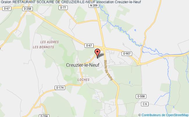 plan association Restaurant Scolaire De Creuzier-le-neuf Creuzier-le-Neuf