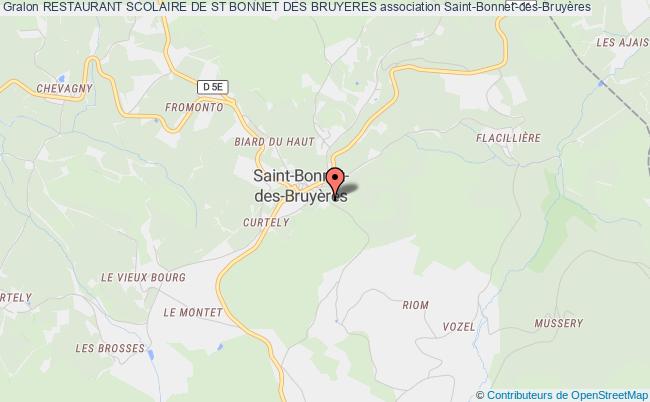 plan association Restaurant Scolaire De St Bonnet Des Bruyeres Saint-Bonnet-des-Bruyères