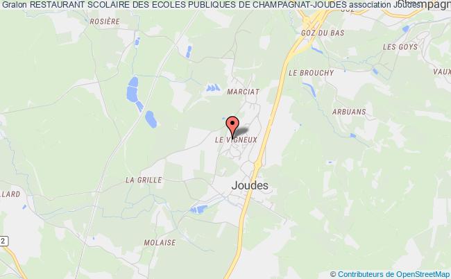 plan association Restaurant Scolaire Des Ecoles Publiques De Champagnat-joudes Joudes