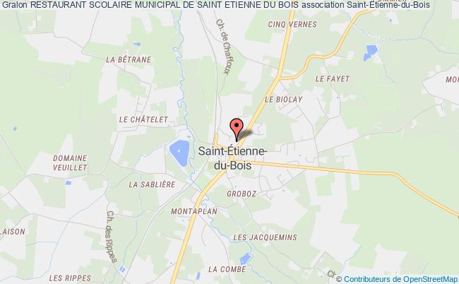 plan association Restaurant Scolaire Municipal De Saint Etienne Du Bois Saint-Étienne-du-Bois