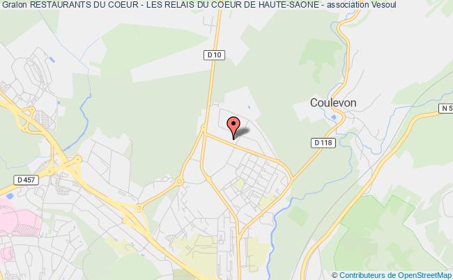 plan association Restaurants Du Coeur - Les Relais Du Coeur De Haute-saone - Vesoul