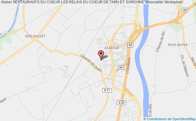 plan association Restaurants Du Coeur-les Relais Du Coeur De Tarn Et Garonne Montauban