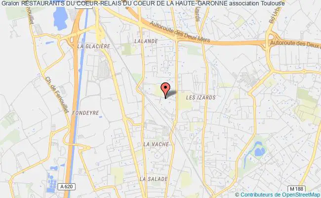 plan association Restaurants Du Coeur-relais Du Coeur De La Haute-garonne Toulouse