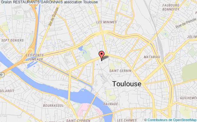 plan association Restaurants Garonnais Toulouse