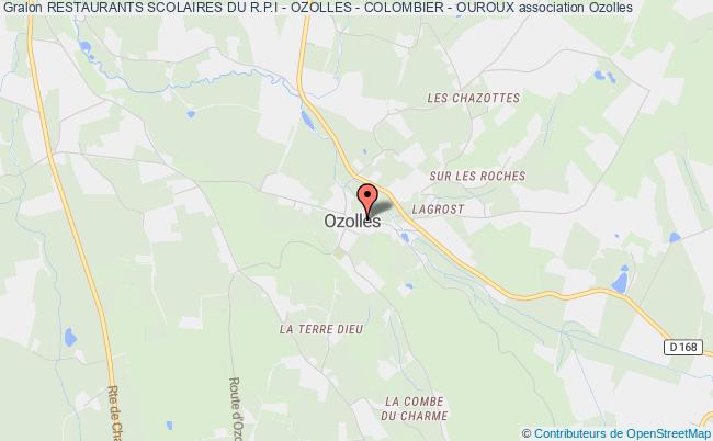 plan association Restaurants Scolaires Du R.p.i - Ozolles - Colombier - Ouroux Ozolles