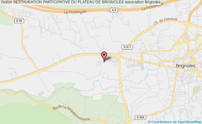 plan association Restauration Participative Du Plateau De Brignoles Brignoles