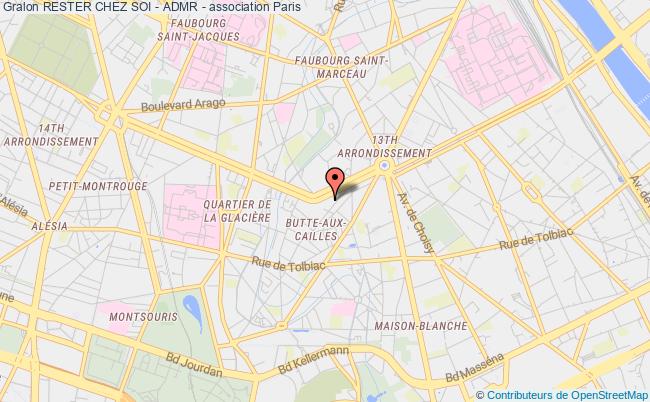 plan association Rester Chez Soi - Admr - Paris