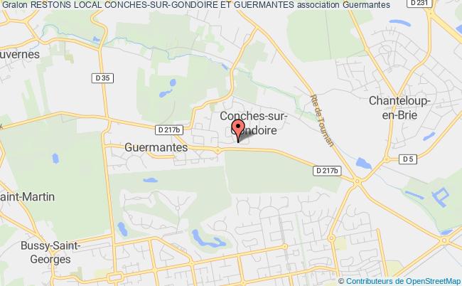 plan association Restons Local Conches-sur-gondoire Et Guermantes Guermantes