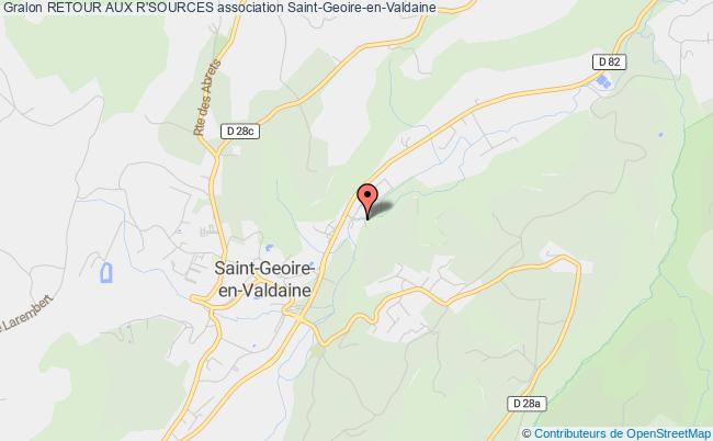 plan association Retour Aux R'sources Saint-Geoire-en-Valdaine