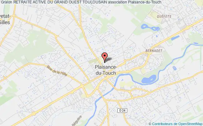 plan association Retraite Active Du Grand Ouest Toulousain Plaisance-du-Touch