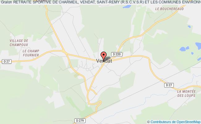 plan association Retraite Sportive De Charmeil, Vendat, Saint-remy (r.s.c.v.s.r) Et Les Communes Environnantes Vendat