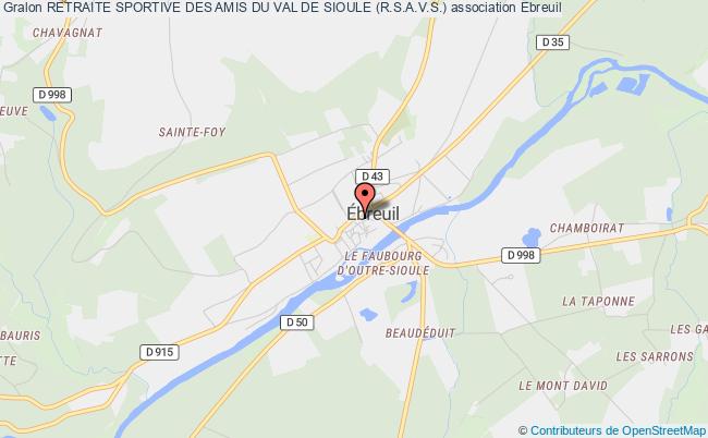 plan association Retraite Sportive Des Amis Du Val De Sioule (r.s.a.v.s.) Ébreuil