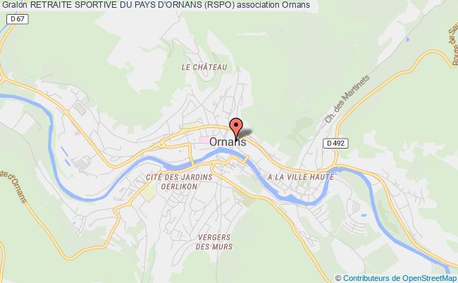 plan association Retraite Sportive Du Pays D'ornans (rspo) Ornans